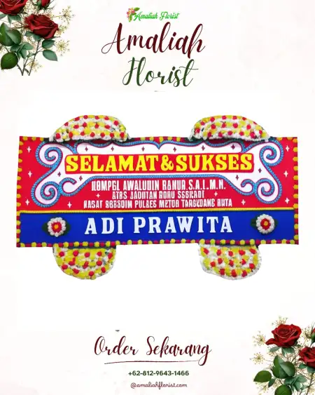 Papan Bunga Ucapan Selamat Sukamaju Kaler